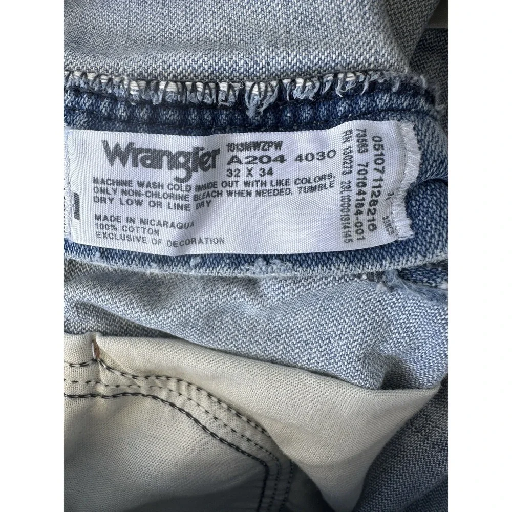 Y2K Wrangler Cutoff Denim Shorts 30W (Men's 32 / Womens 6–8) Slim Fit Light Wash